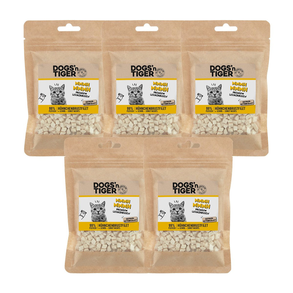 Dogs'n Tiger Gevriesdroogde Katten Traktaties: Kipfilet