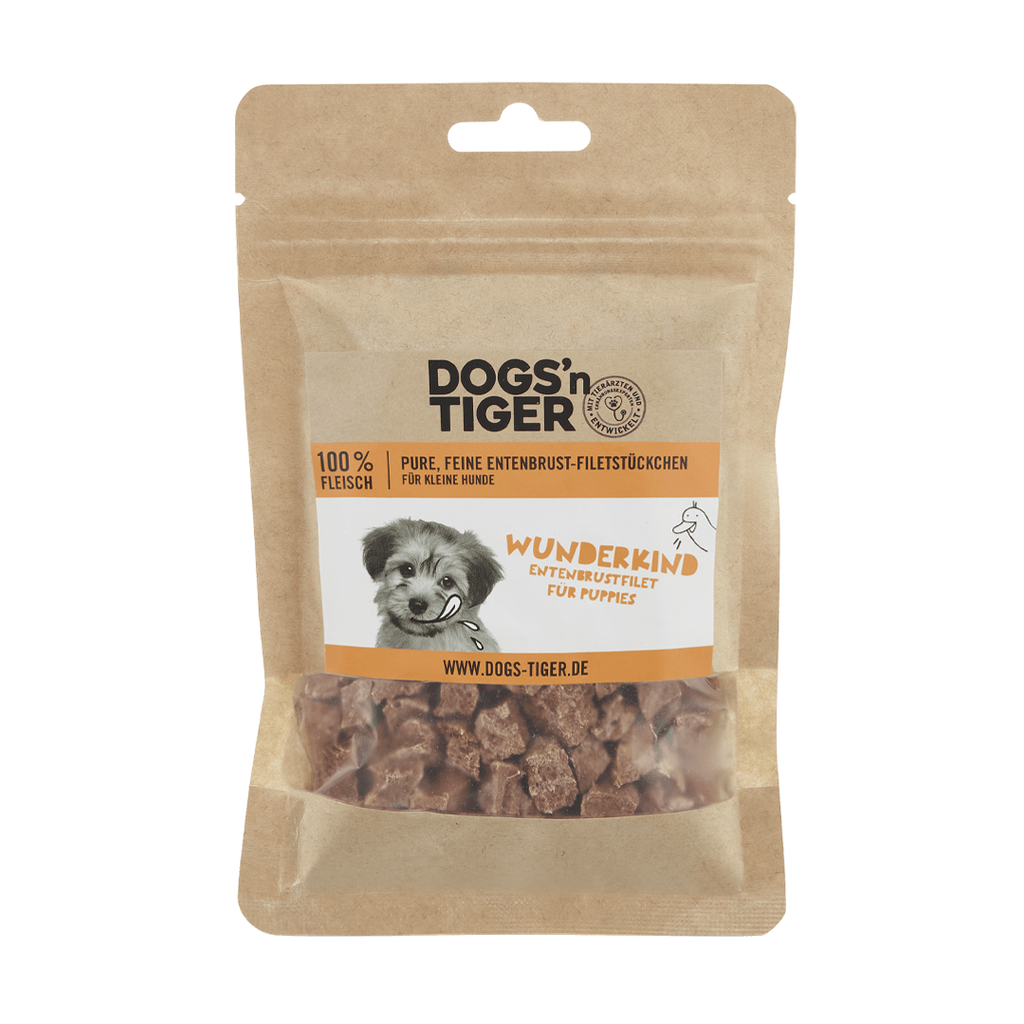 Dogs'n Tiger Gevriesdroogde Hondensnacks: 100% Eendenborstfilet