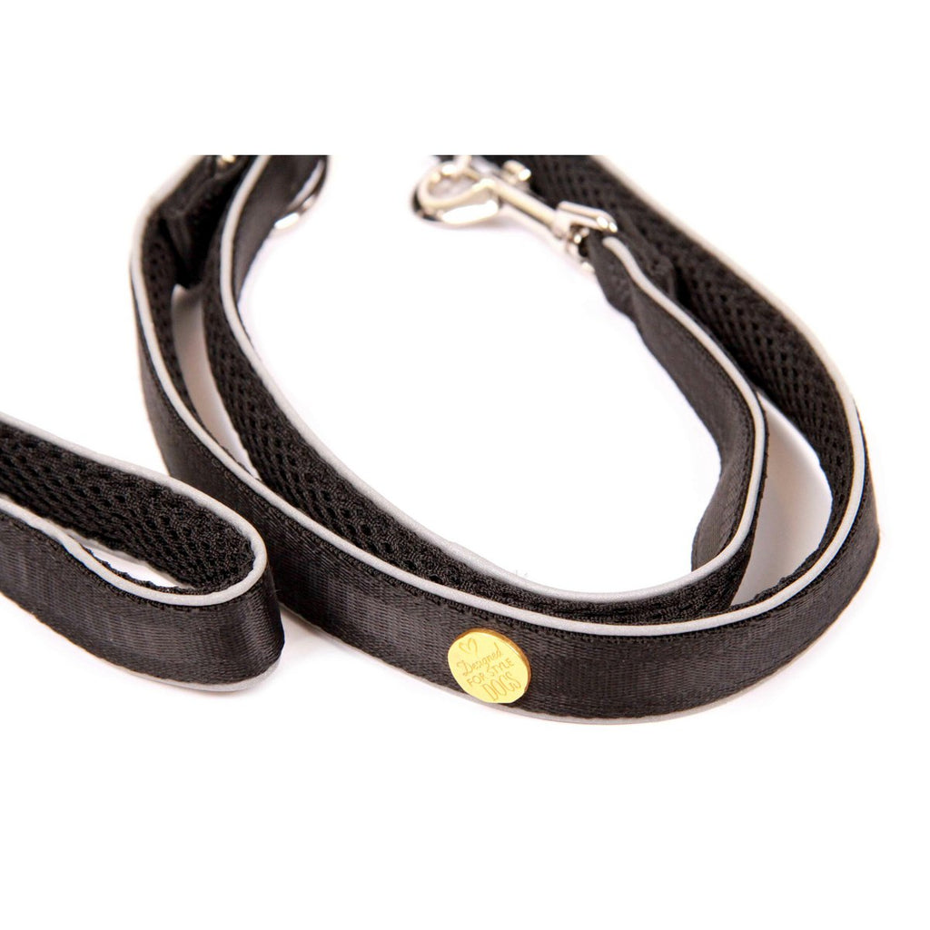 Hondenriem zwart, M