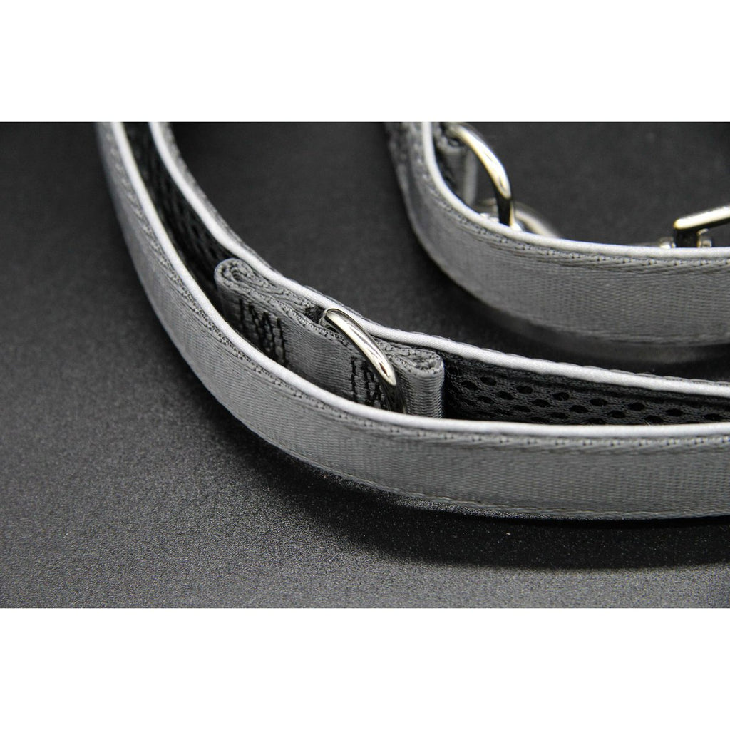 Hondenriem Zilver-Zwart-Edition, M