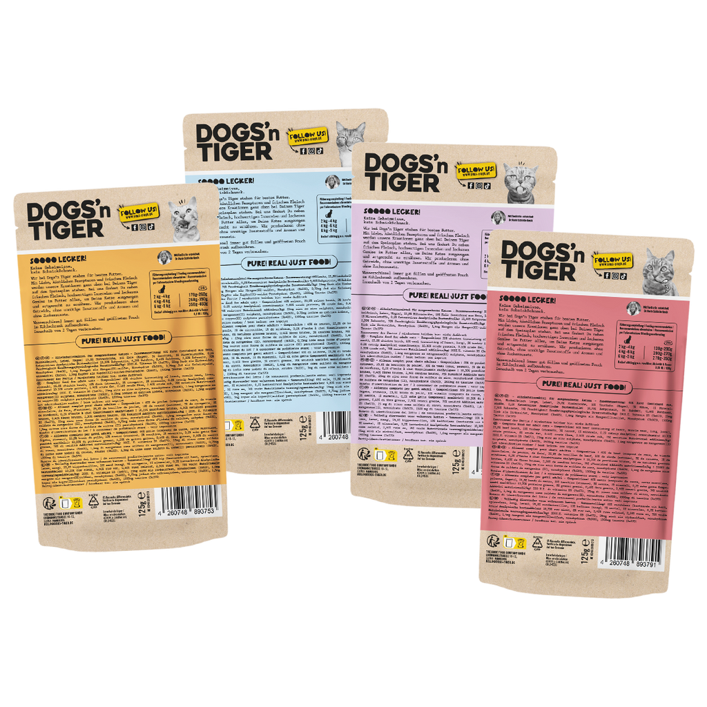 Dogs'n Tiger Graanvrij Natvoer Pakket voor Katten