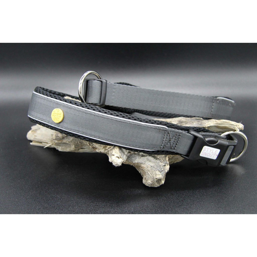Hondenhalsband zilvergrijs