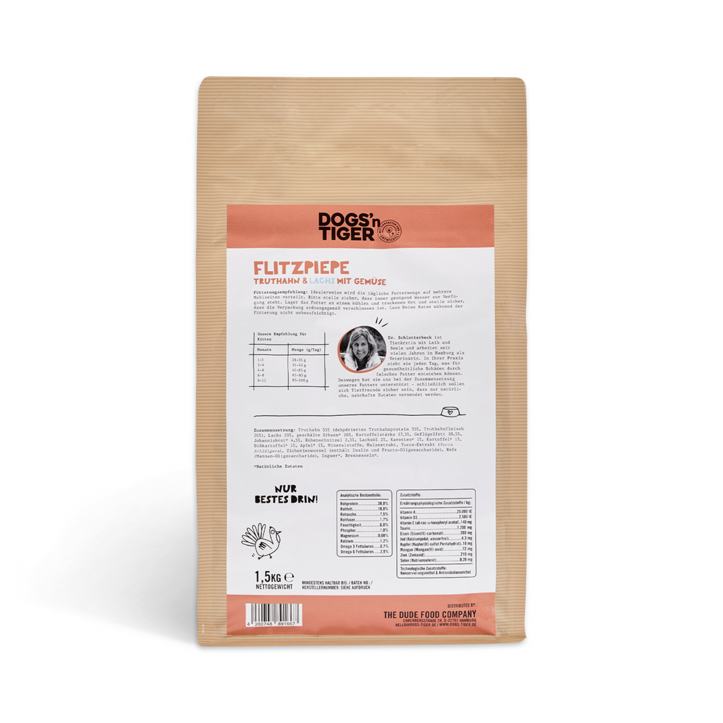 Dogs'n Tiger Graanvrij Droogvoer voor Kittens met Zalm & Kalkoen