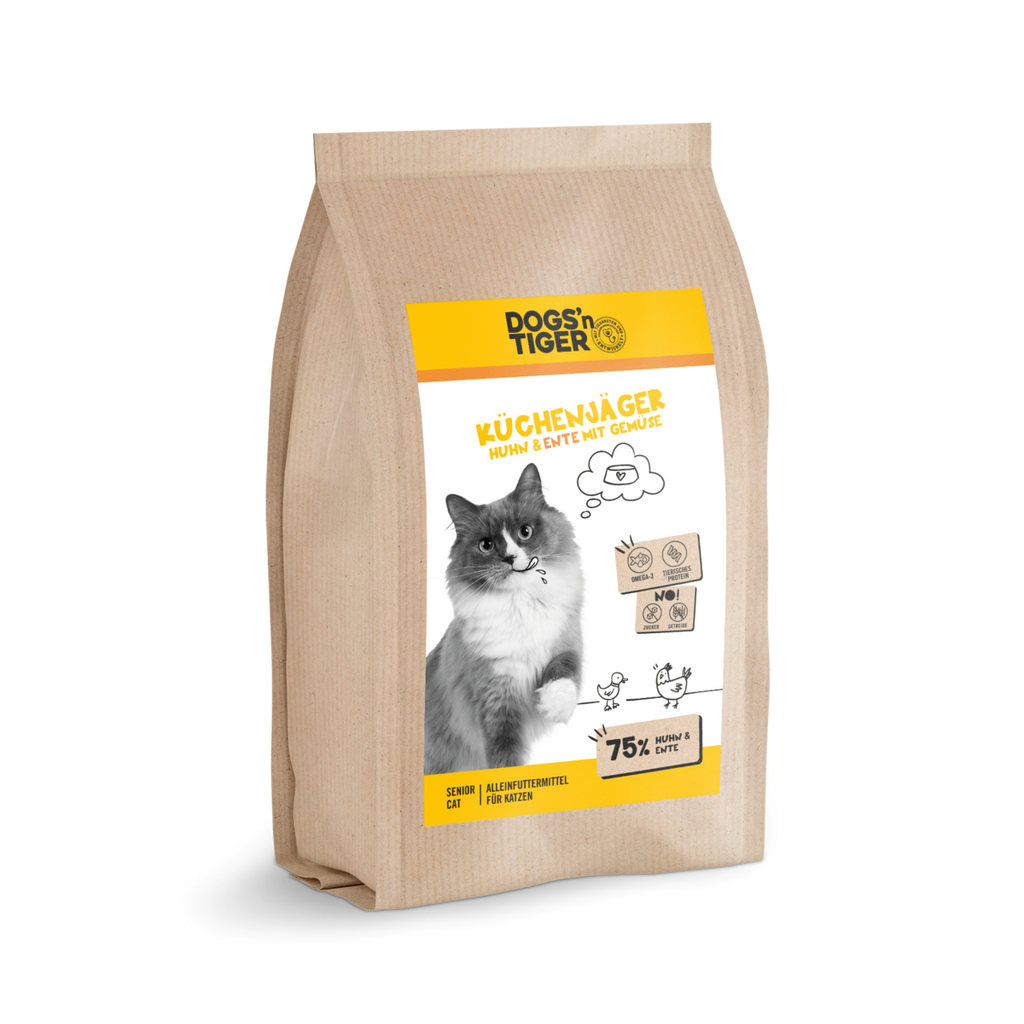 Dogs'n Tiger Graanvrij Droogvoer voor Volwassen & Senior Katten met gevogelte