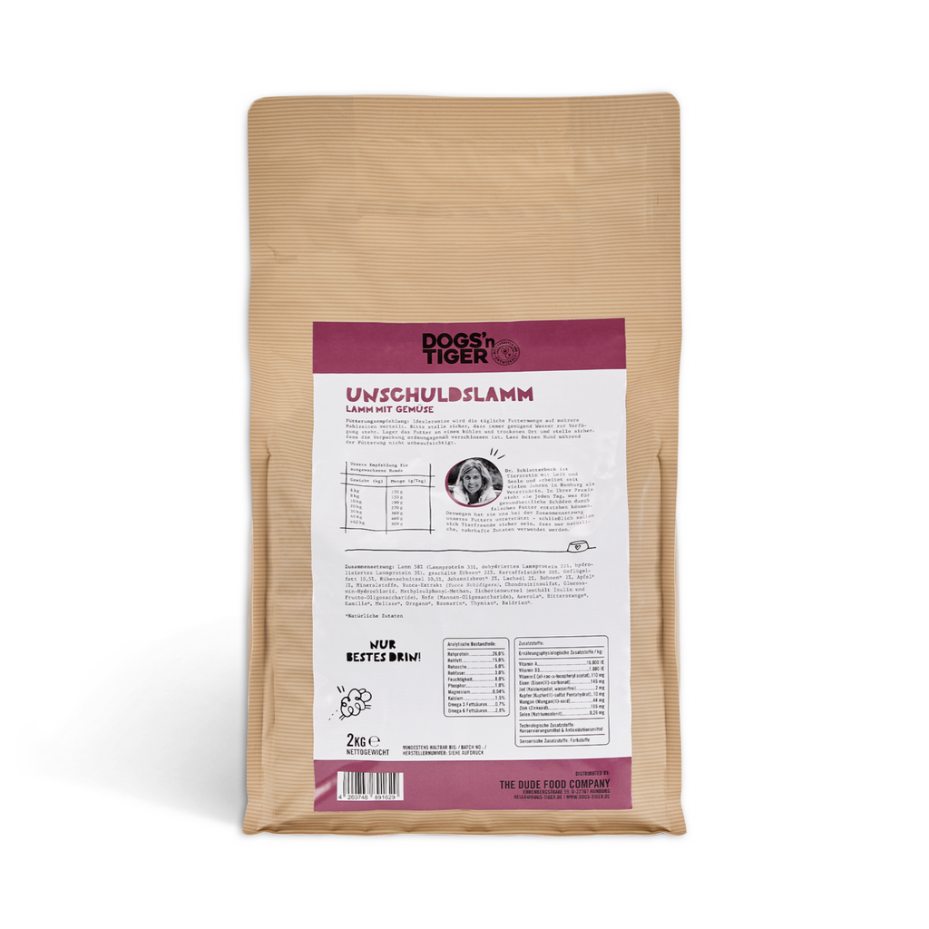 Dogs'n Tiger Graanvrij Droogvoer voor Honden met Lam & Kruiden