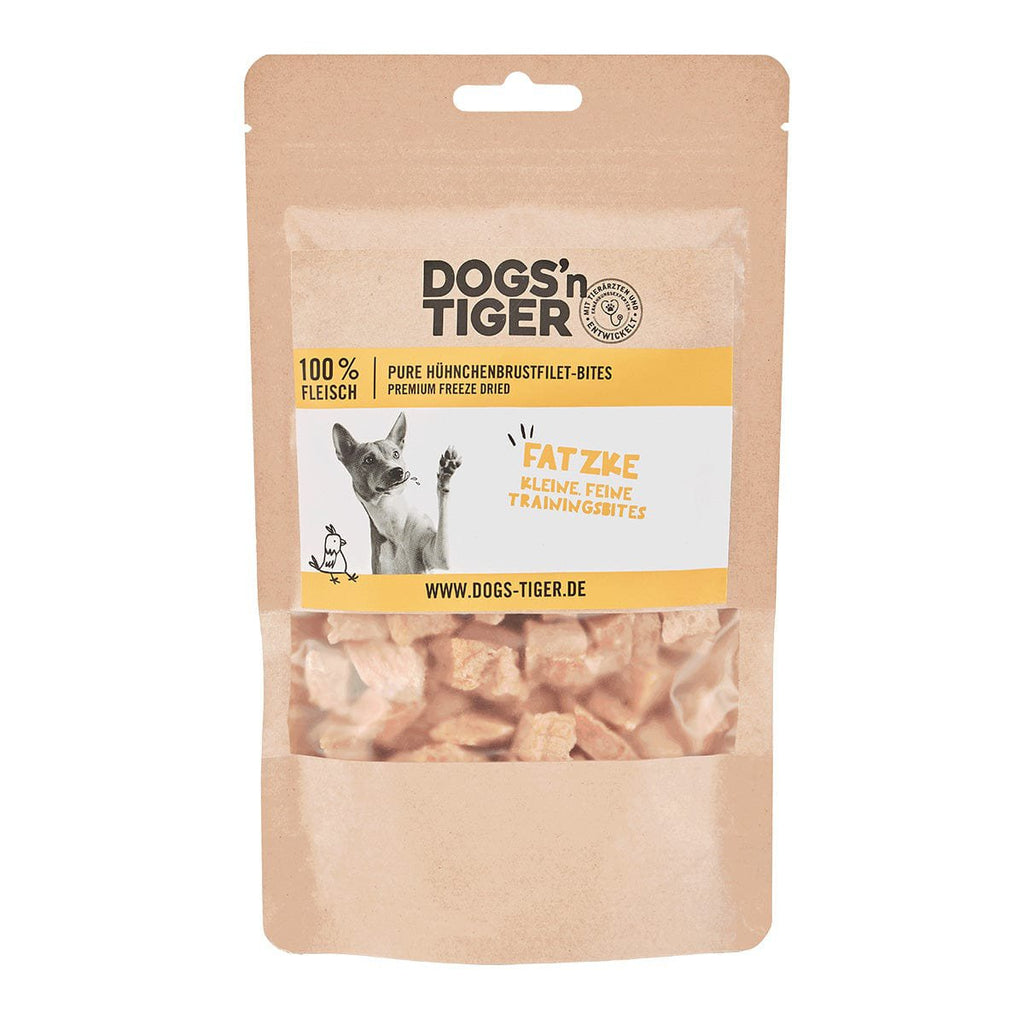 Dogs'n Tiger Adult, hondensnacks, vetten, lekkernijen, 99% gevriesdroogde kipfilet