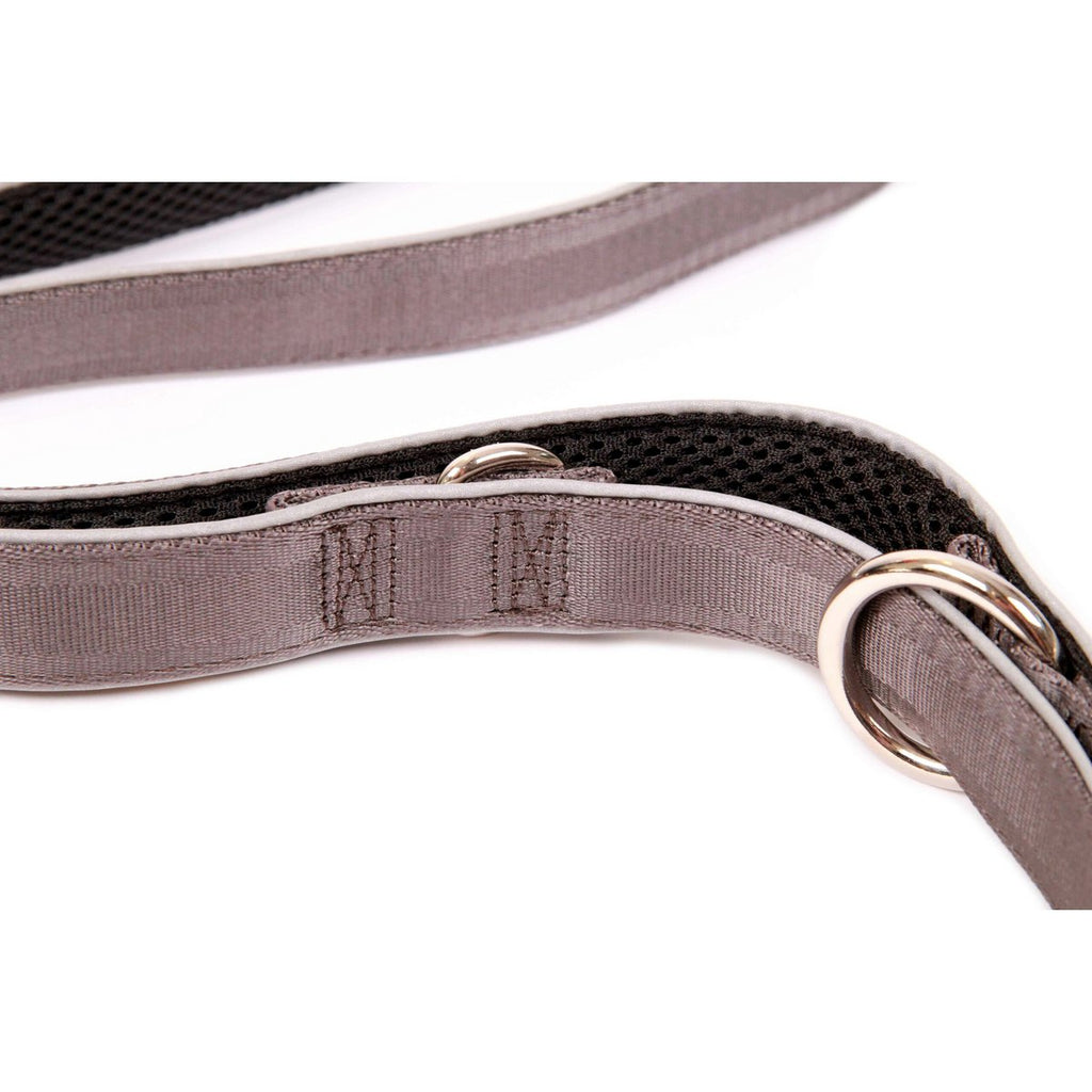 Hondenriem Zilver-Zwart-Edition, M