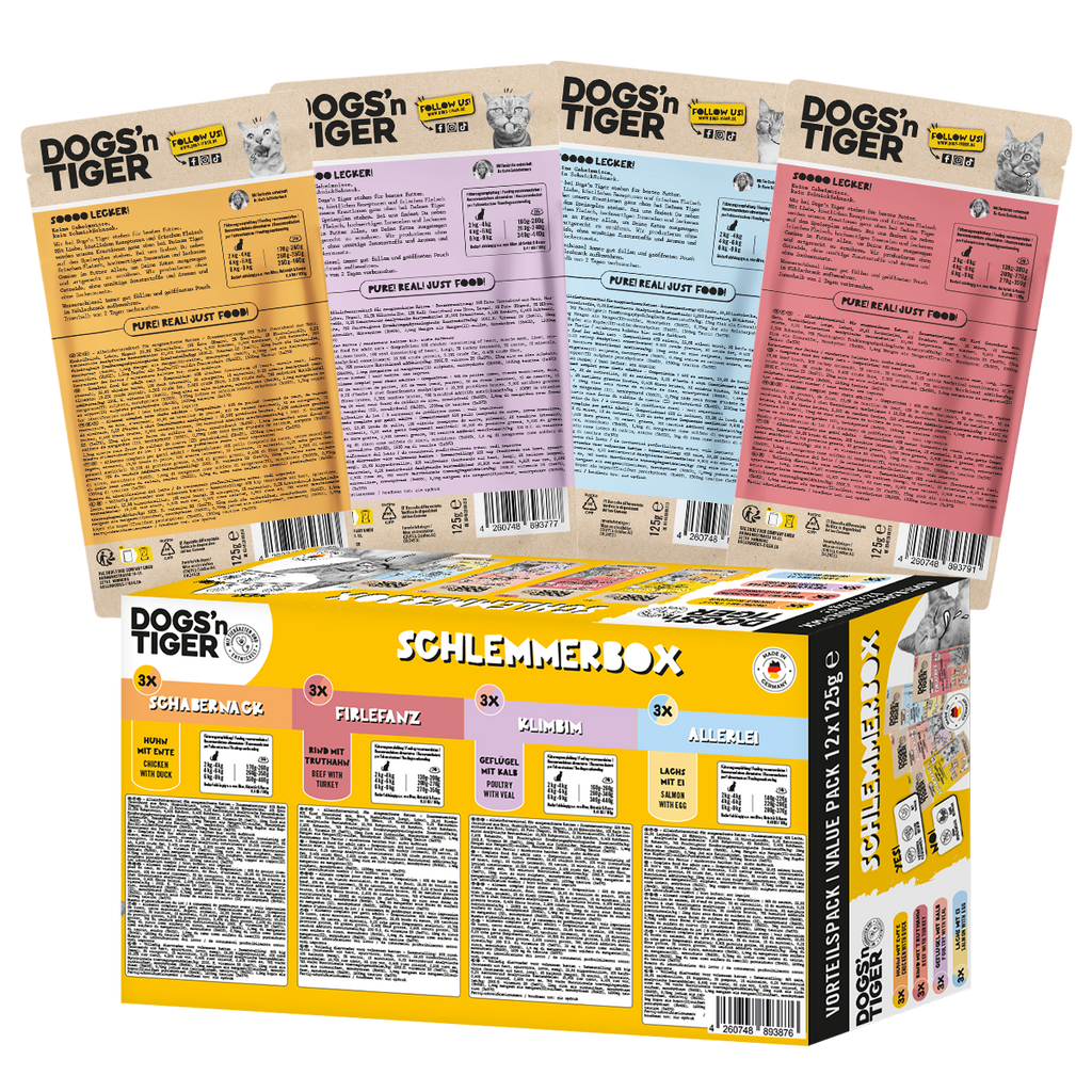 Dogs'n Tiger Graanvrij Natvoer Pakket voor Katten