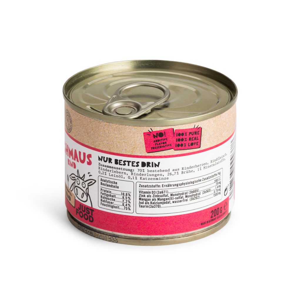 Dogs’n Tiger volwassen graanvrij katten natvoer; rundvlees