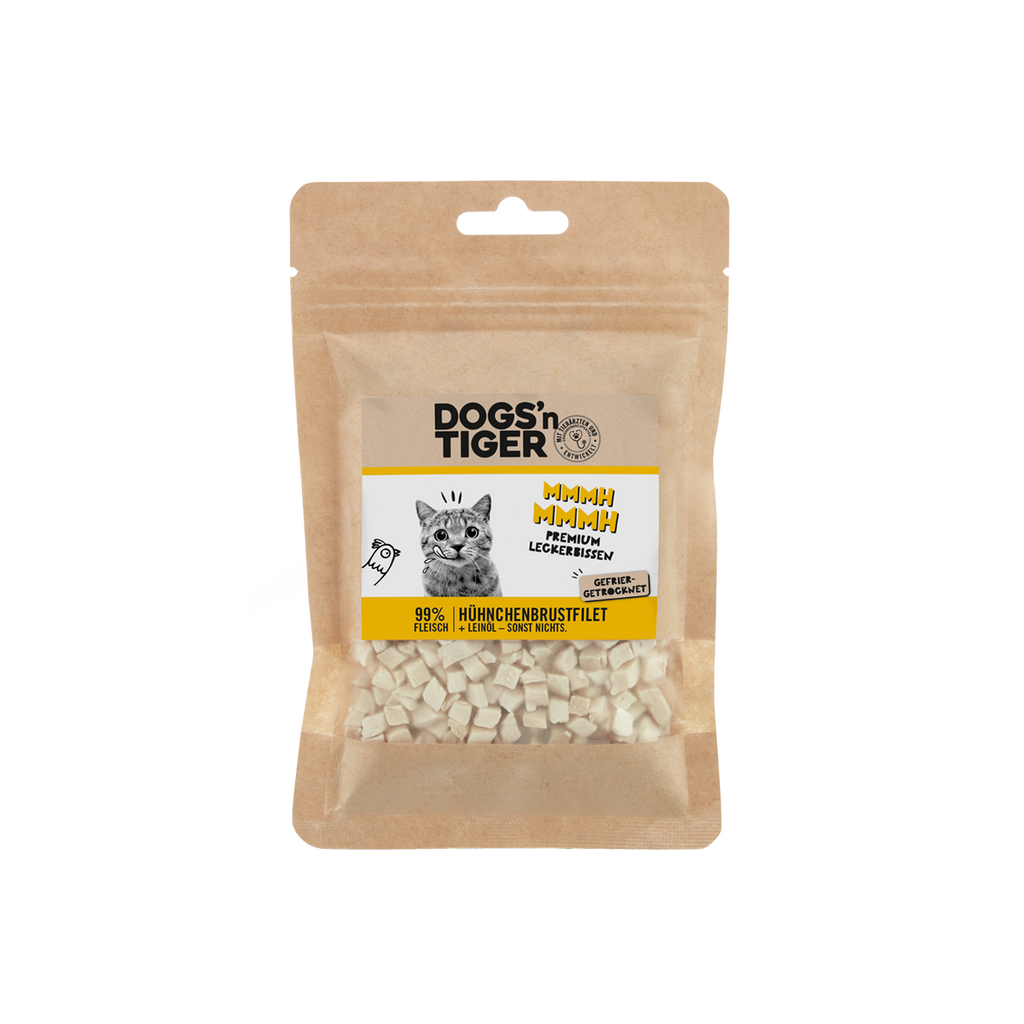 Dogs'n Tiger Gevriesdroogde Katten Traktaties: Kipfilet