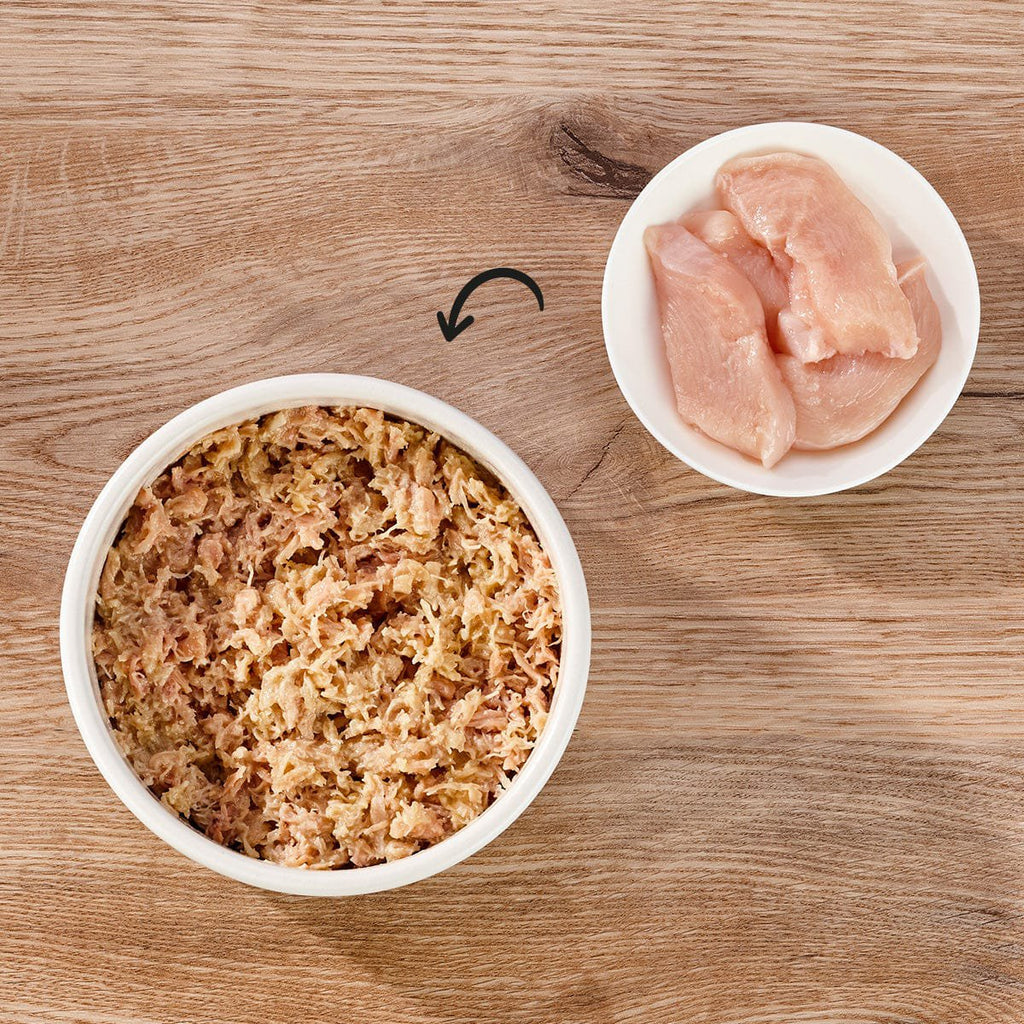 Dogs'n Tiger Adult kattenvoer, natvoer, graanvrij, kip met bouillon