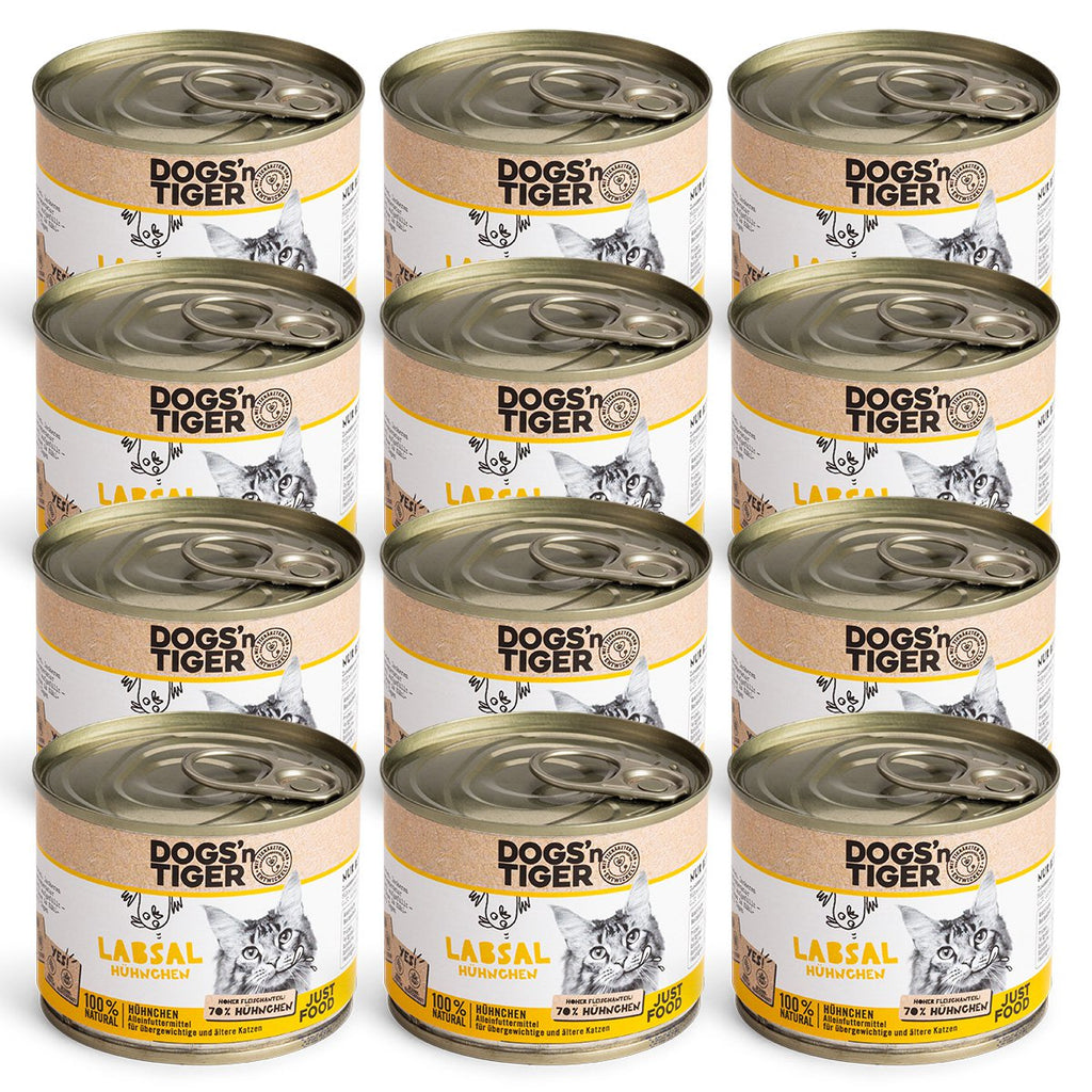 Dogs'n Tiger Graanvrij Natvoer voor Senioren&overgewicht: Kip