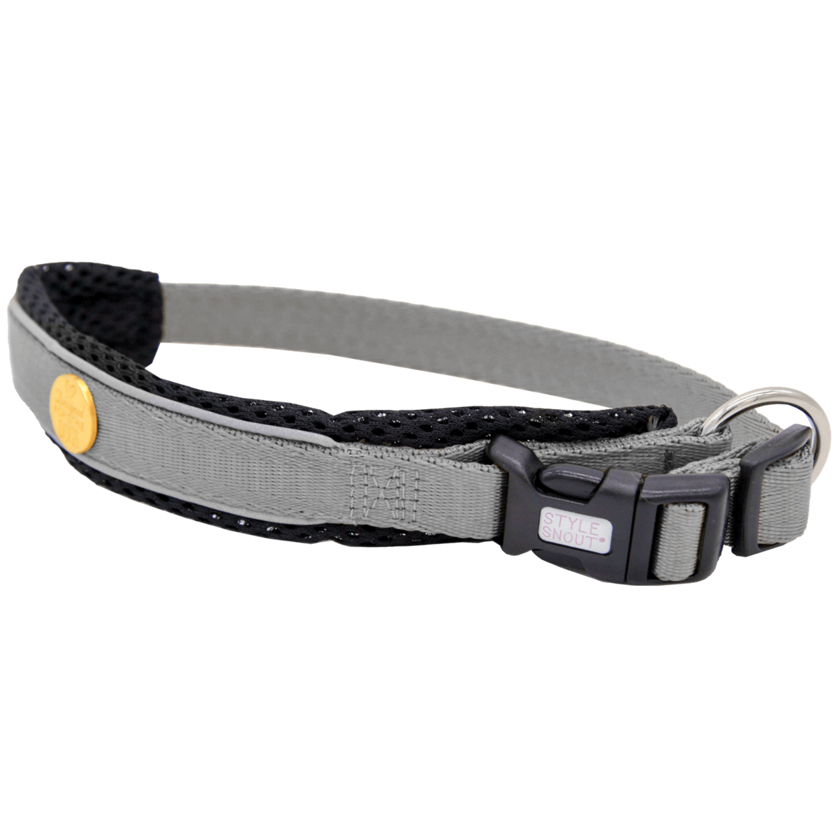 Hondenhalsband zilvergrijs