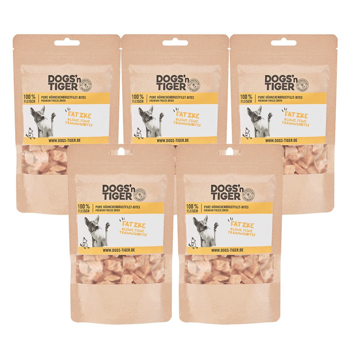 Dogs'n Tiger Adult, hondensnacks 99% kipfilet