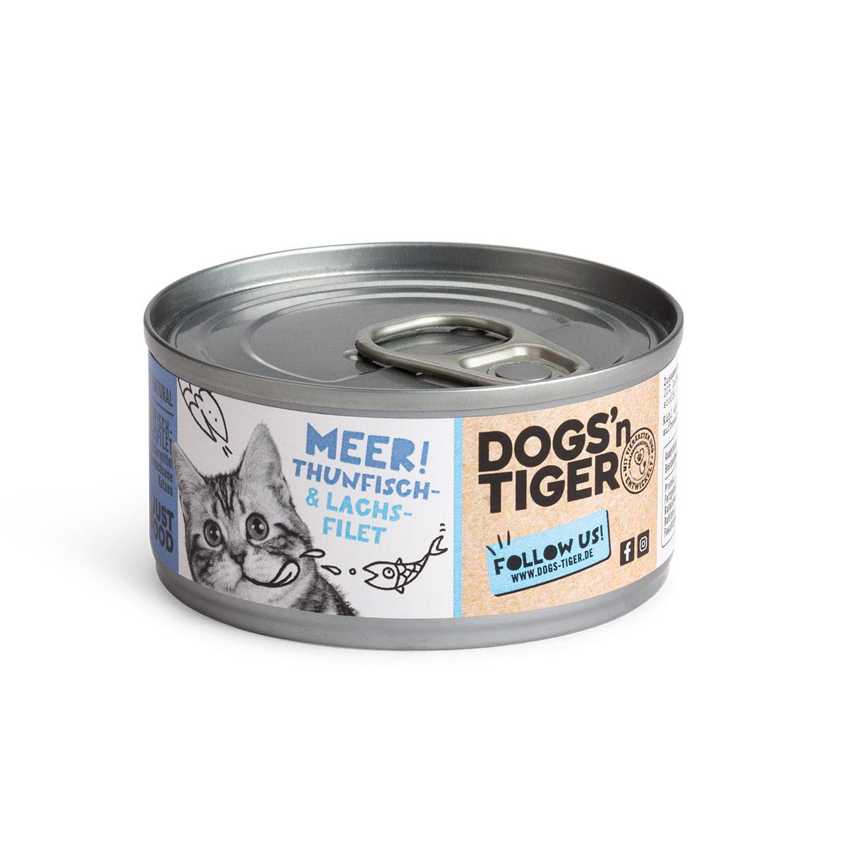 Dogs'n Tiger Natvoer Katten: Tonijn & Zalm