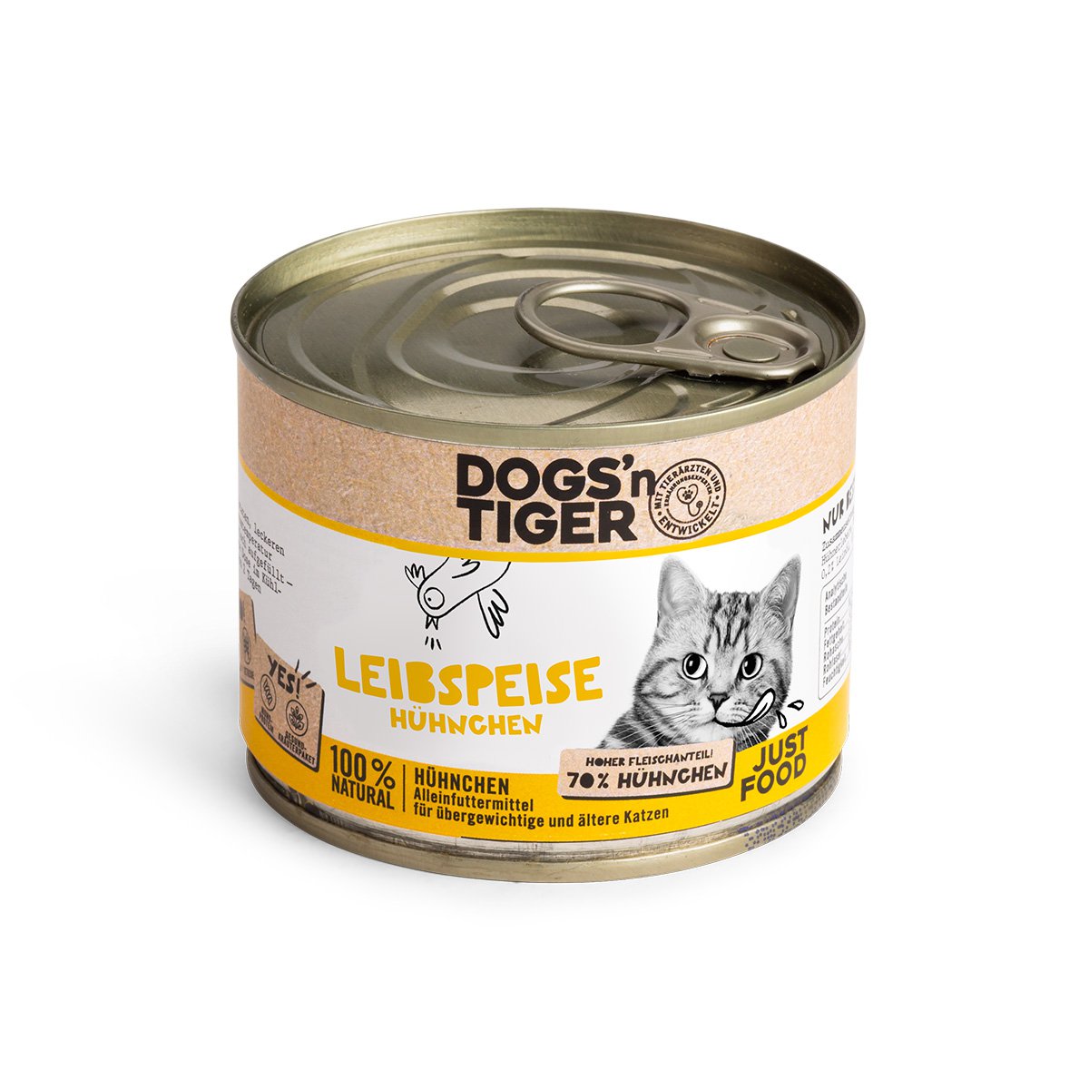 Dogs'n Tiger Natvoer Katten: Kip (labsal)