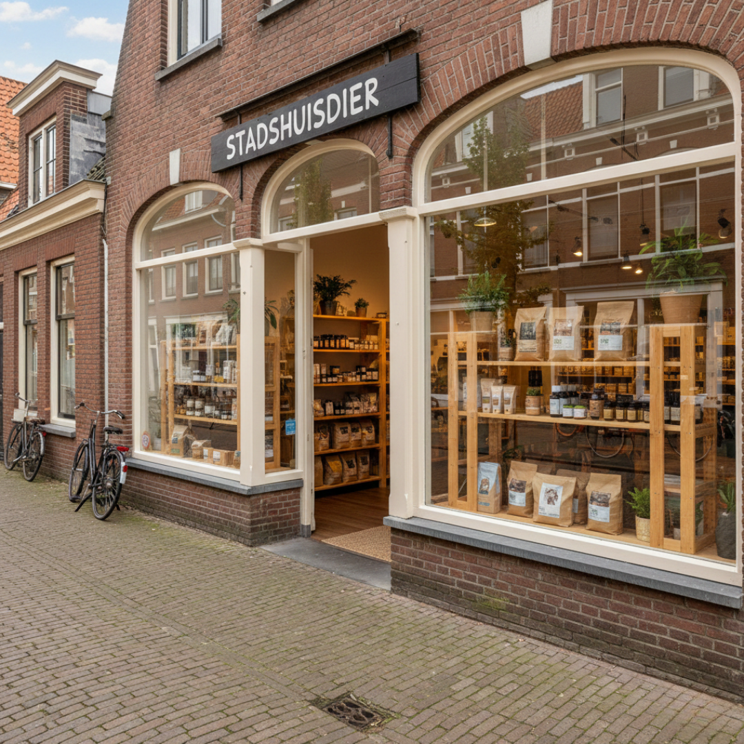 Interieur van Stadshuisdier Leeuwarden dierenspeciaalzaak